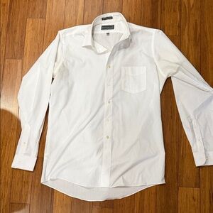 David Taylor Classic White Men's Dress Shirt 36/37